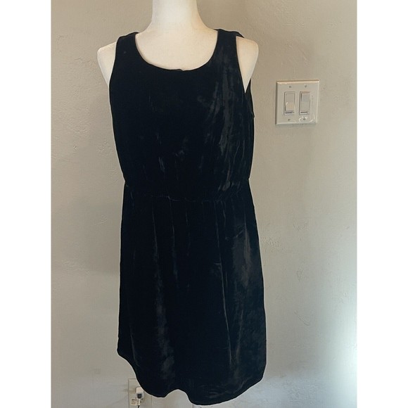 J Jill Crush Velvet Midi Lined Dress Size Medium (petite) 1566 - Picture 1 of 10